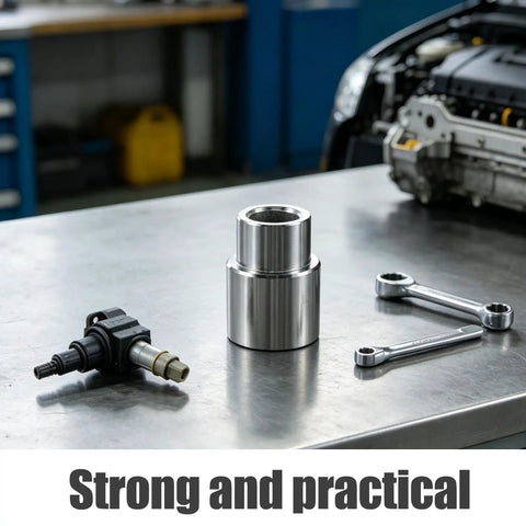 Tall Truck Lift Extension Adapter With 1.38 Inch Lift Heightening Leg and 1.54 Inch Hole Jack Riser on workshop table