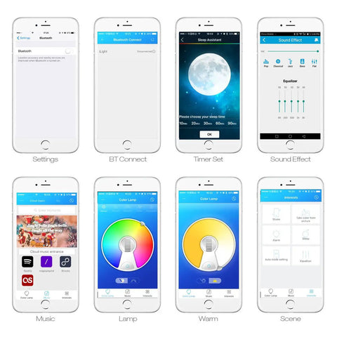 Smart Ceiling Light With Bluetooth Speaker 19.7 Inch 36W Dimmable 95 To 265V Energy Saving Modern Home Party Lighting Control Brightness And Music Via Phone App And Remote