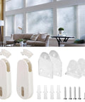 Two Pack Universal Window Blind Cord Tensioner To Keep Your Pull Downs Snug And Straight, Child Proof Cord Retainer with mounting screws.