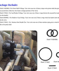 All In One O Ring Kit For Two Full Valve Rebuilds Fits Push Pull Slide Valves For Pool Equipment Compatible With Pentair PacFab Sta Rite Includes Cap Washer O Rings Piston Shaft O Rings Handle To Cap O Rings And Stainless Steel Handle Pins installed on pool piping system