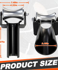 Heavy Duty Cable Puller Sheave for 2 Inch Conduit Pro Grade Steel Pulleys with Product Dimensions Displayed