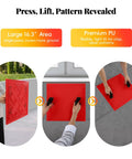 Big 16 By 16 Inch Concrete Stamp Mat With Realistic Woven Texture For Patios Driveways And Walkways Durable PU Material Non Slip Grip Stackable Design Covers More Area Per Press in use.
