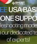 FREE USA Based Phone Support banner with smiling representatives promoting Ghost Controls service