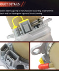 Close-up view of Heavy Duty Electric Servo Power Steering Pump For Volvo C30 C70 S40 V50 2004 To 2013 showing connectors and build details.