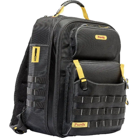 Pro Painter Backpack Organizer For Jobsite Tools With Removable Wet Pouch And All In One Storage System, durable black finish