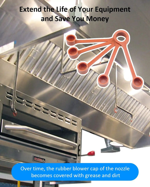 Swap Out Your Dirty Grease Covered Nozzles With These Durable Rubber Blow Off Caps For Kitchen Suppression Vent Hood Systems And Stay Ready