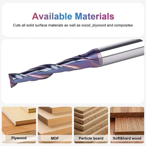 Built Tough Spiral Upcut Router Bit 3/16 Inch Cutting Diameter With 1/4 Shank And Heavy Duty Coating for cutting plywood, MDF and wood.