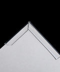 Genuine Clear U Channel Edge Trim Runs A Solid 13 Feet Long With Bendy Construction protecting a corner of a tabletop.