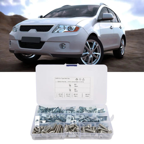 Keep Your Rig Solid With This 120 Piece M5 And M6 U Nut Clip Kit Featuring Heavy Duty Carbon Steel Fasteners For Car Truck And Boat Body Panel Fixes Comes With A Kickass Storage Case