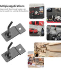 Black Slatwall Hooks 20 Pack Heavy Duty 2 Inch Hangers for slat wall panels and coat racks retail display with applications