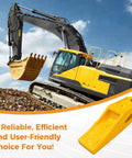 Excavator with Trenching Bucket Teeth For Five Eighth Inch Lip Buckets Bolt On Unitooth Five Pack Fit Yellow Durable Heavy Duty