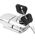 Iron Trunk Lock With Two Keys For Motorcycles Spring Toggle Latch Hasp Clamp Heavy Duty Locking Tool For Bikes And Travel Gear