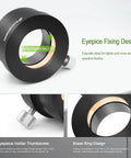 2 Inch To 1.25 Inch Eyepiece Adapter For Telescope with built tough metal construction, premium thumbscrew, and brass locking system.