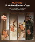 Portable Magnetic Charging Case For Ray Ban Meta Smart Glasses Gen 1 And Gen 2 One Hand Fast Carry Options Display