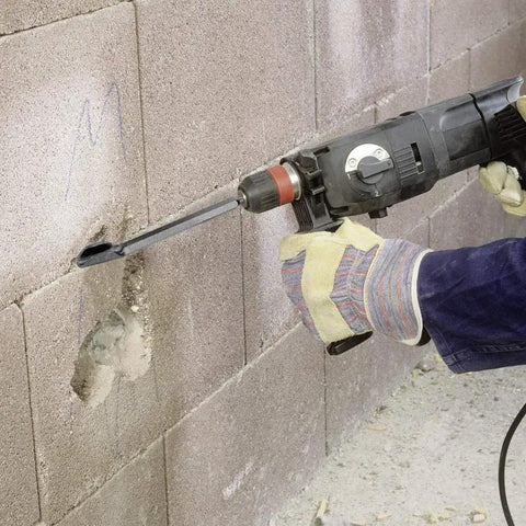 Using 5 Piece Wood Chisel Set For SDS Plus Bits Pro Grade Tool Kit With Tile Grooving Scraping And Flat Chisels Plus Point Chisel