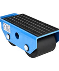 Amarite Industrial Fixed Machinery Skates Moving Heavy Equipment 5500 Lbs Capacity nylon rollers blue steel frame side view
