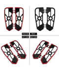 Black Motorcycle Floorboard Kit With Driver And Passenger Footrests Shifter Lever And Brake Arm For Touring Road Electra Street Glide 08 25 Set 14 Up Now - Top view of floorboards