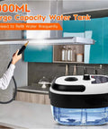 Badass Steam Cleaner For Home Use 2500W Portable Handheld Steamer Kickin Butt On Grease Grout And Stains with large 1000ml water tank.