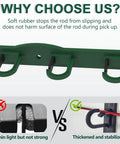 Vertical And Horizontal Fishing Rod Holder Set For Wall, Ceiling, Or Garage, Holds Up To 6 Rod And Reel Combos, Grooved Slots
