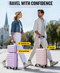 Underseat Carry On Luggage For Women 16 Inch Lightweight Spinner With Multi Compartment Layers And 360 Degree Wheels TSA Approved Cabin
