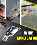 Wide application of Beefy Saltwater Fishing Snap Set With Stainless Steel Clips And Swivels, perfect for various fishing lures.