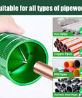 Beefy 4 Blade Pipe Reamer Tool For Deburring Inner And Outer Edges Fits 1/4 To 1-5/8 Inch Copper PVC PPR Brass Aluminum