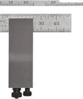Adjustable Tool And Die Makers Square With Millimeter Readout And One Half Millimeter Increments, Sliding Blade For Angle Adjustment