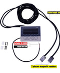 Dual Axis Digital DRO Readout With 7 Digit Display, Magnetic Tape Encoder For Woodworking Lathe And Mill with cables