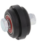 Solid Replacement Chain Roller Lower For KTM Black fits EXC 250 and EXC 300 models, 1994 to 2002, close-up view showing bearing and mount.