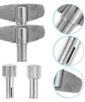 Clock Winding Key For Mechanical Clocks, Pro Repair Tool For Vintage Alarm Clocks, 0.79 Inch Metal Winder close-up view