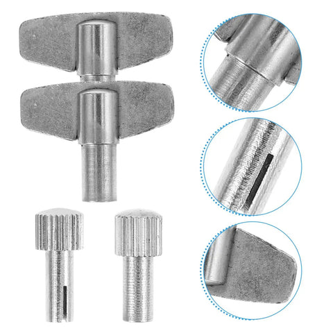 Clock Winding Key For Mechanical Clocks, Pro Repair Tool For Vintage Alarm Clocks, 0.79 Inch Metal Winder close-up view