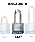 Outdoor Padlock Set With Keys Keyed Alike Long Hardened Shackles That Resist Cutting For Gates Sheds And Fences Weatherproof 3 Pack