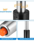 Heavy Duty 1000 Lb Gas Lift Chair Cylinder Replacement 12 To 18 Inch Universal Office Chair Gas Lift Class 4 Gas Cylinder For Gaming Chairs Executive Chairs Home And Captain Chairs Wide Compatibility with 360-degree rotation feature shown.