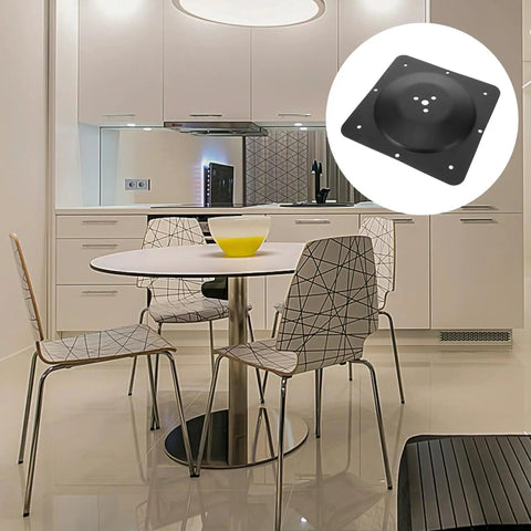 Badass Heavy Duty Cast Iron Table Leg Connector Plate With Screw Rock Solid Furniture Mounting Hardware For Smooth Diy Assembly and Built Tough Stability in modern kitchen setting.