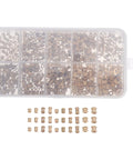 500 Piece Brass Knurled Threaded Nut Insert Kit For Mechanical And DIY Projects Pro Grade Sturdy Brass Embedding Nuts That Prevent Loosening Compatible With Plastic And Metal Parts Organized Storage Case, assorted brass inserts in storage case