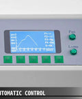 Control panel of Reflow Soldering Oven 800W-2300W Infrared Heating Soldering Machine displaying temperature curve and buttons.
