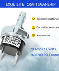 N003990 Micro Pressure Switch Replacement For D55168 Air Compressor 160 To 200 PSI Range Durable Easy Install