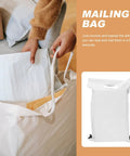 100 Pack White Poly Mailer Bags Thickened Lightweight Envelopes with Strong Adhesive Seal for Clothing Shipping and Small Business Mailers Leakproof Rainproof Quick Seal Design
