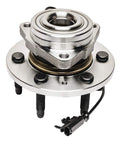 Beefed Up Front Wheel Bearing Hubs Kit For 4WD Chevy GMC Silverado Sierra Yukon Suburban Tahoe Avalanche Cadillac Escalade ESV EXT 6 Studs Models With Two Bearings And Hubs Mounting Replacement.