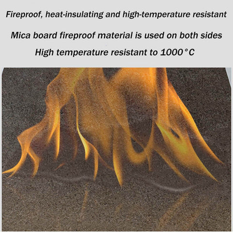 Phlogopite Mica Sheet 100x100mm And 100x250mm 0.5 Thick Heavy Duty High Temp Heat Resistant Thermal Insulation Board with flames