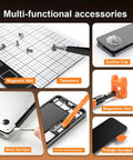 145 In 1 Precision Screwdriver Set With 120 Bits For Electronics Repair Pro Grade Kit For Laptop iPhone PC MacBook Nintendo Xbox PS5 With Anti Static Wrist Strap And All The Right Bits Great Gift For Men, magnetic mat and phone repair tools