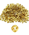 Beduan brass compression sleeve ferrules for 3/8 in tube OD, pack of 40, gold color