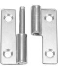 Detachable Door Hinge With Slip Joint Lift Flag, Stainless Steel Connector, 40x30x1.5mm, No Slam Soft Close Damping, two-part set