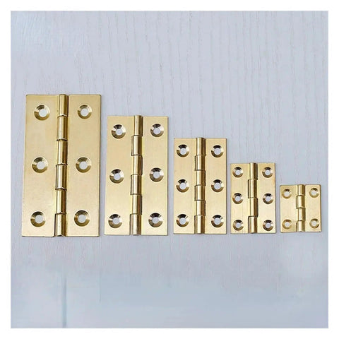Solid Brass Concealed Hinge For Vintage Furniture Cabinets And Windows Hidden Mount Hardware 10 Hinges Set arranged by size