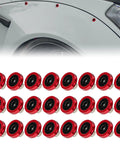 18mm Red Flat Black Bolt Washer Kit For Widebody Fender Flares Stealth Aluminum Hardware Pack For Exterior Car Upgrades 24 Sets