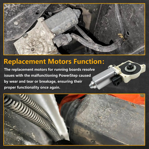 Replacement Electric Side Step Motor For Power Step Running Boards Three Bolt Mount Fits White Models 80 03129 90 A10049 113 800312990 Easy Install Yall Built For Quick Fit And Durable Performance shown with wiring details.