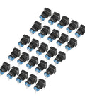 25 Pcs Key Selector Switch Self Locking Silver Metal 2 Positions Machine Tools With Keys And Seal Ring Durable Build Performance Industrial Grade Equipment Big Time Pros Need Zero Headaches Fast Easy Install No Brainer Deal, 25 black 16mm selector switches