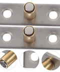 2 Pack Folding Stop Barn Sliding Door Guides With Rollers For Floor Mounted Doors Aluminum And Stainless Wheel Stops