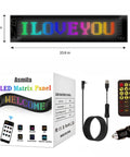 Devil Eyes LED Lights For Windshield 2 Pack 23.6In X 4.7In with remote and USB cable, displayed on packaging and accessories.