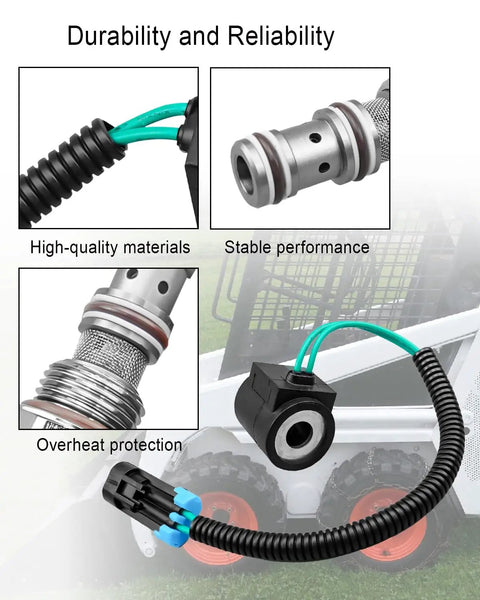 Solenoid Valve Coil And Hydraulic Spool Valve Stem Element For Skid Steer Loaders And Compact Track Loaders, replacement parts